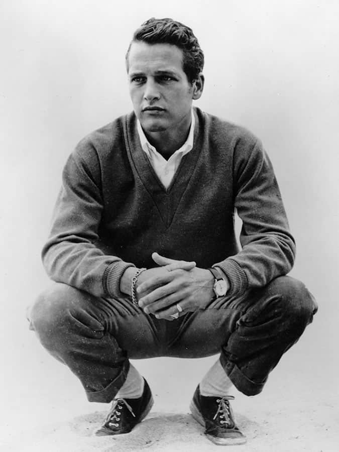 Paul Newman Sweatshirt & Chinos Outfit