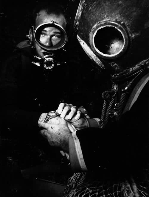 Divers Wearing A Omega Seamaster 300
