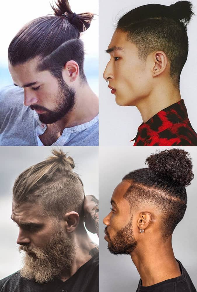 Tapered Top Knot Haircuts