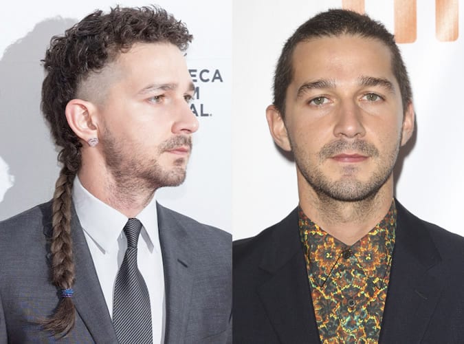 Shia LaBeouf Haircuts - Then and Now