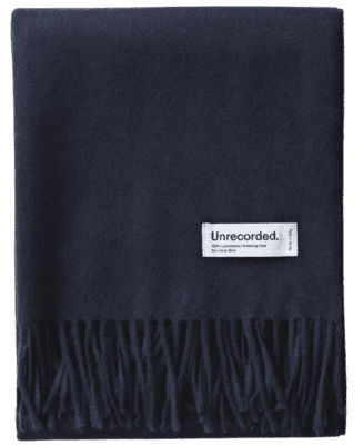 Unrecorded Wool Scarf Navy