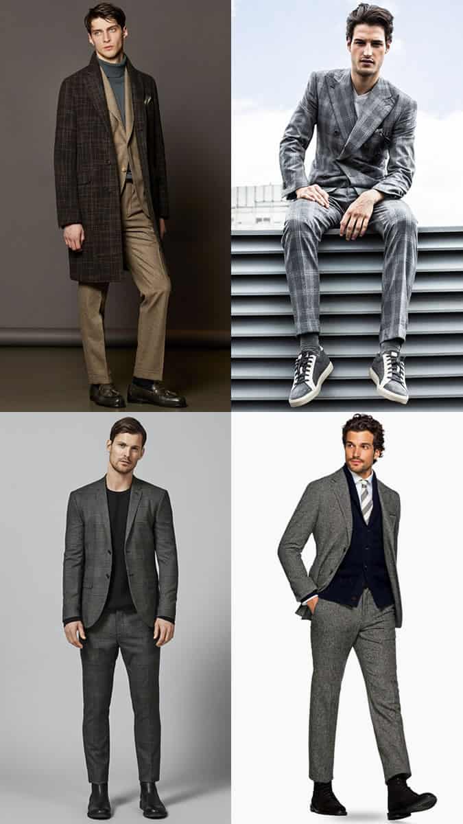 How to wear men's classic wool heritage suits in herringbone and houndstooth