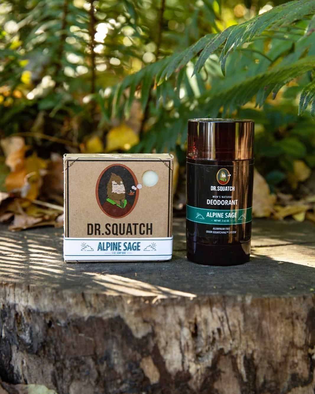 alpine sage soap and deodorant from dr squatch