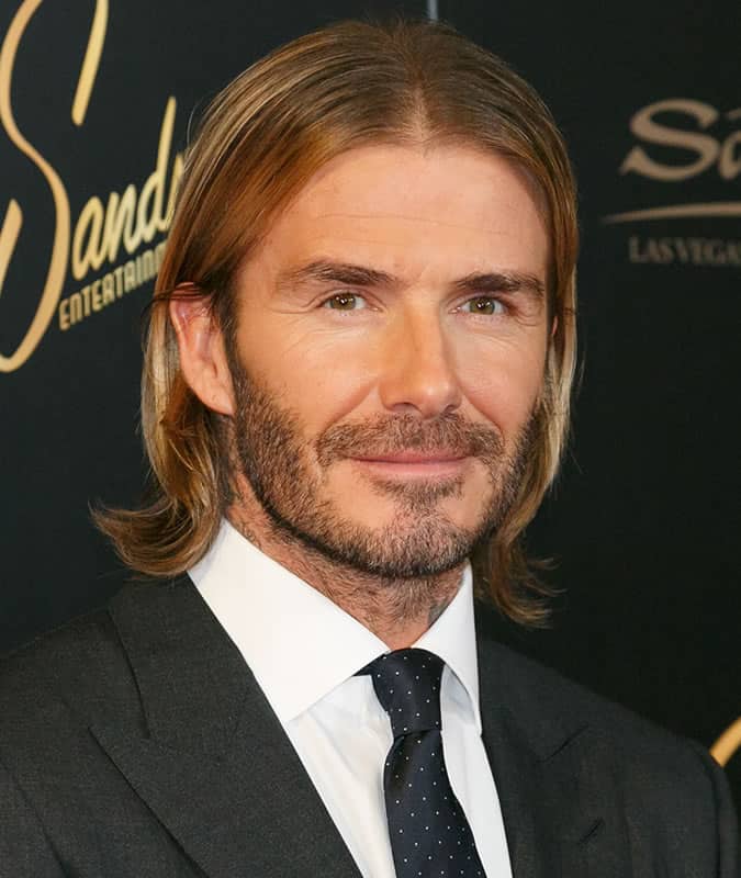 David Beckham's Best Hairstyles - Long Hair