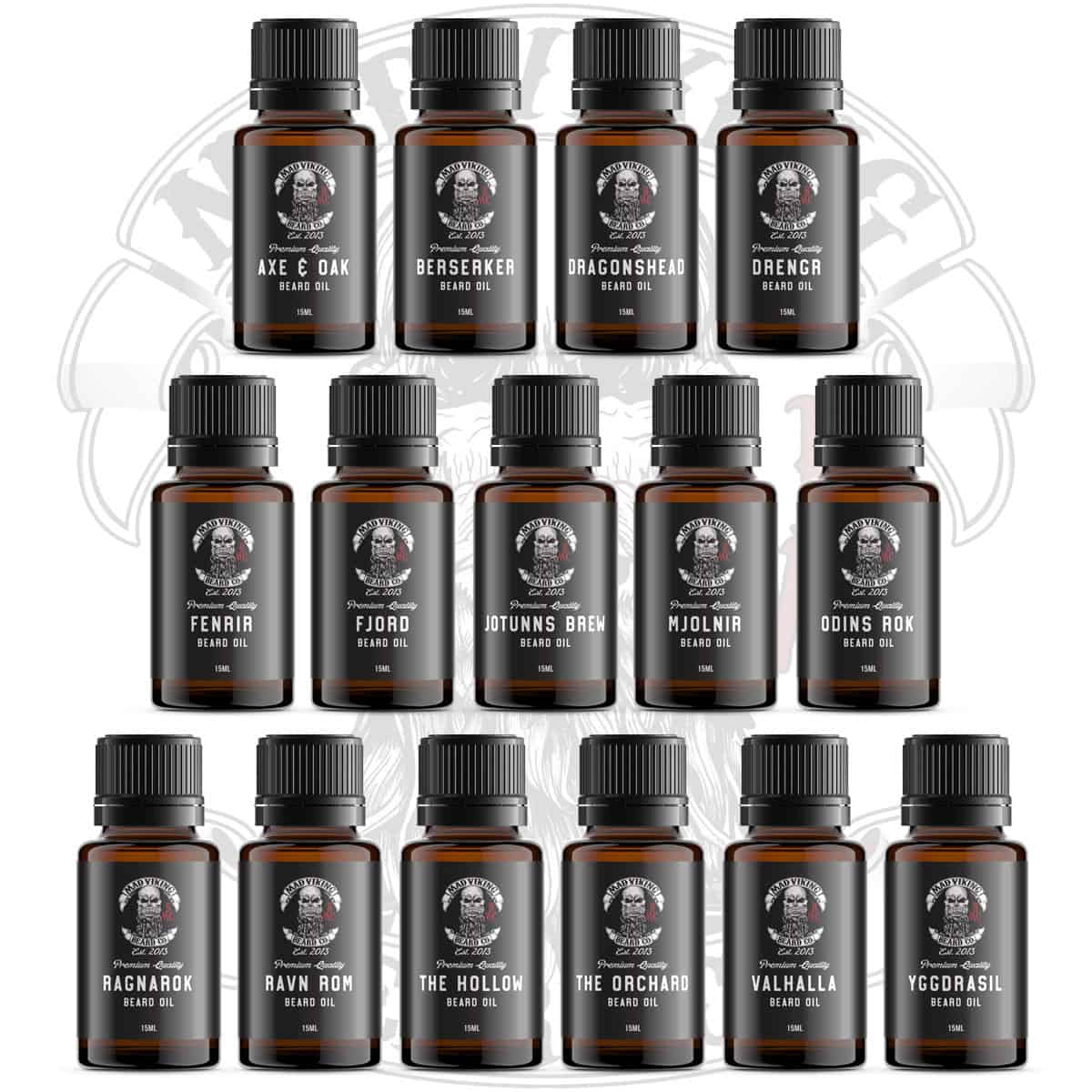 Mad Viking beard oil sample kit product image