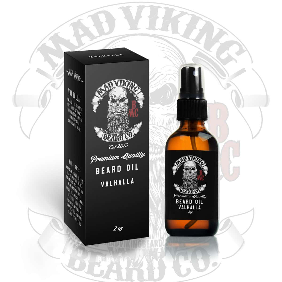 Mad Viking beard oil in Valhalla