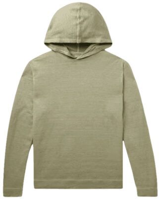 120% Lino Stretch Linen and Cotton Blend Hoodie