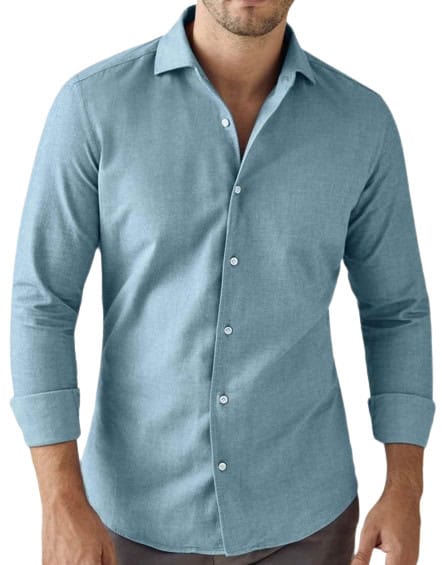 Luca Faloni Classic Shirt in Brushed Cotton